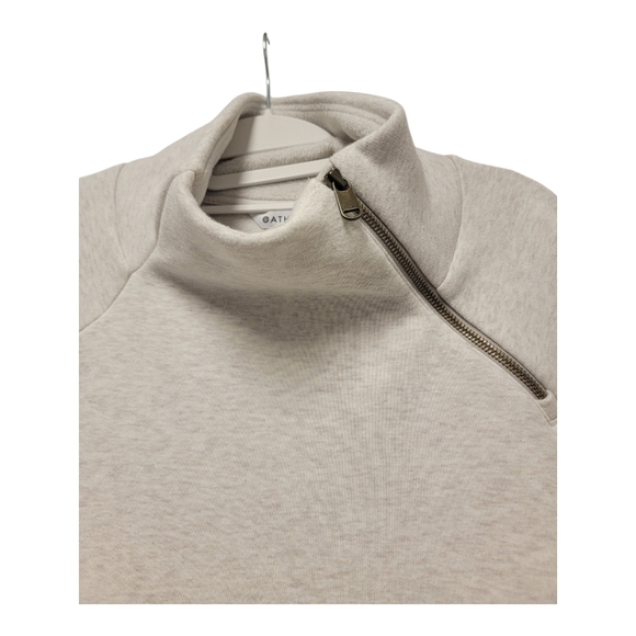 Athleta Cozy Karma Asym Pullover Sweatshirt Turtleneck Thumbhole - Picture 7 of 7